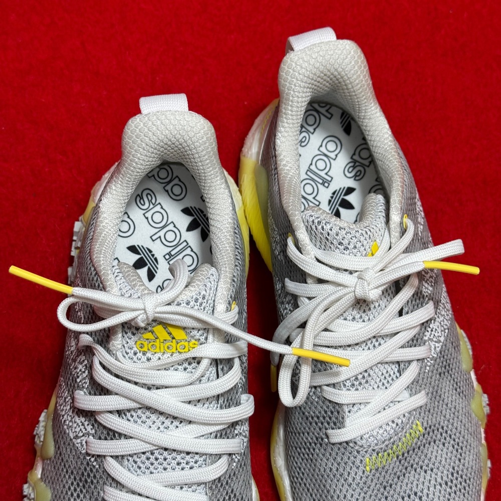 Adidas Codechaos 22 Shoes Men's 7.5 Gray Yellow Spikeless Boost GX2612 Golf - Picture 7 of 7